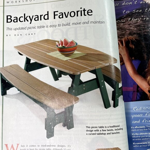 Handyman Woodworking Magazine Vol 16 Issue 88 No 3 May Jun 2008 Backyard Project - Picture 7 of 9